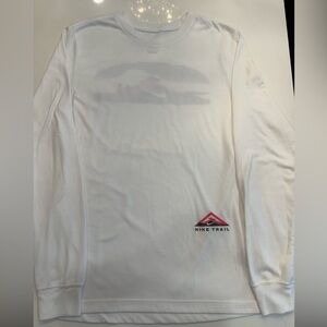 Nike Trail White Long Sleeve Men's Tee